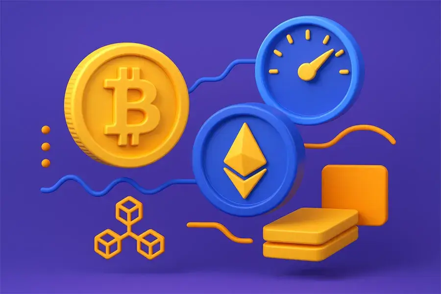 مقایسه سرعت، کارمزد و مقیاس‌پذیری در بیت‌کوین و اتریوم | تفاوت بیت‌کوین و اتریوم