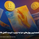 ارزشمندترین پول‌های دنیا به‌ ترتیب | لیست کامل 2025