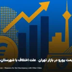قیمت یورو در بازار تهران – علت اختلاف با شهرستان‌ها