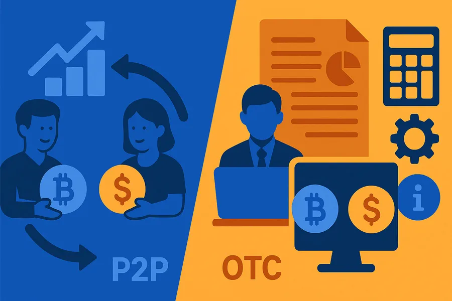 فرق صرافی otc با p2p به لحاظ کاربری