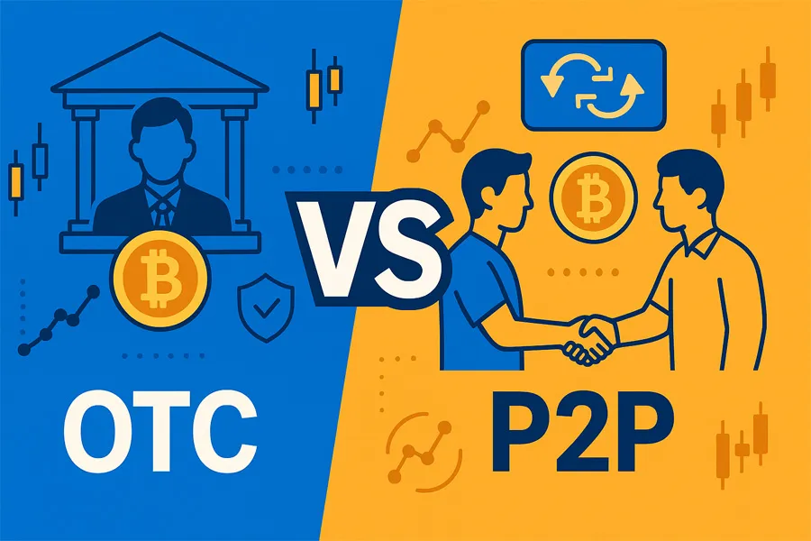 تفاوت صرافی otc با p2p مختص مبتدیان