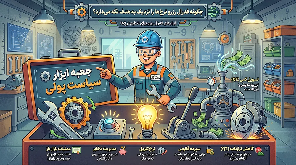 ابزارهای فدرال رزرو برای اجرای سیاست نرخ بهره در بازار پول