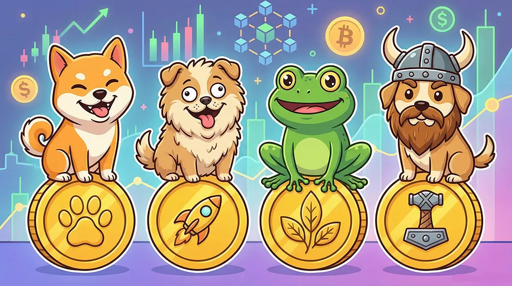 بهترین میم کوین ها برای سرمایه گذاری در 2026؛ مقایسه DOGE، SHIB، PEPE، BONK و FLOKI