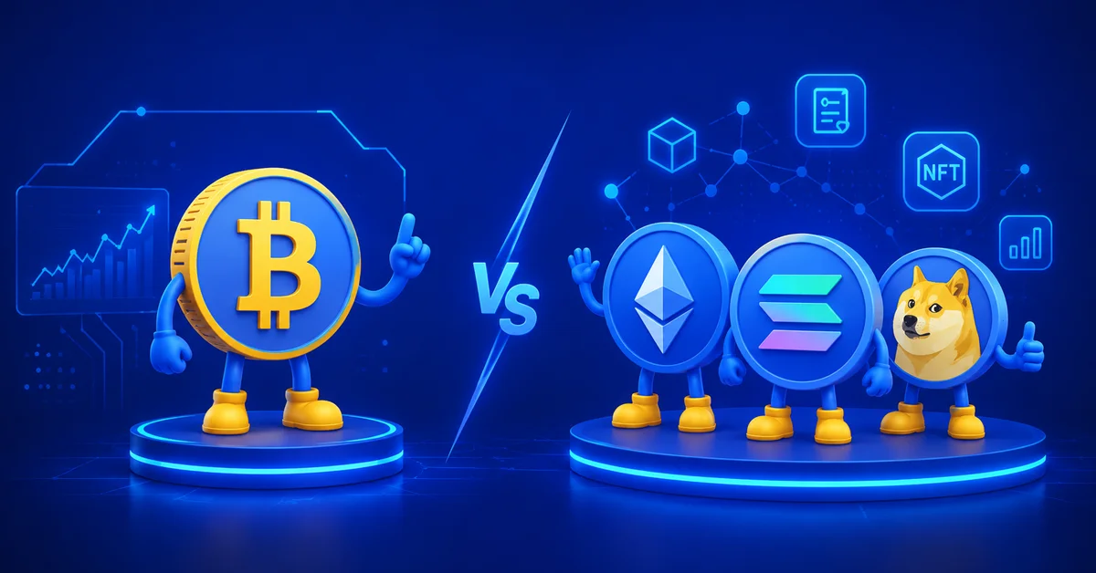 تفاوت بیتکوین و آلتکوینها چیست؟